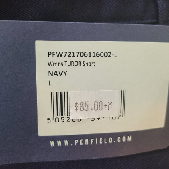 Women's Penfield Navy Shorts - 100% Cotton Super Comfy With Front & Back Pockets - Picture 4 of 4